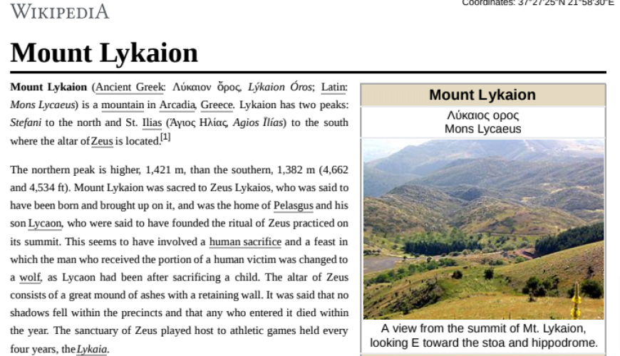 Mount Lykaion